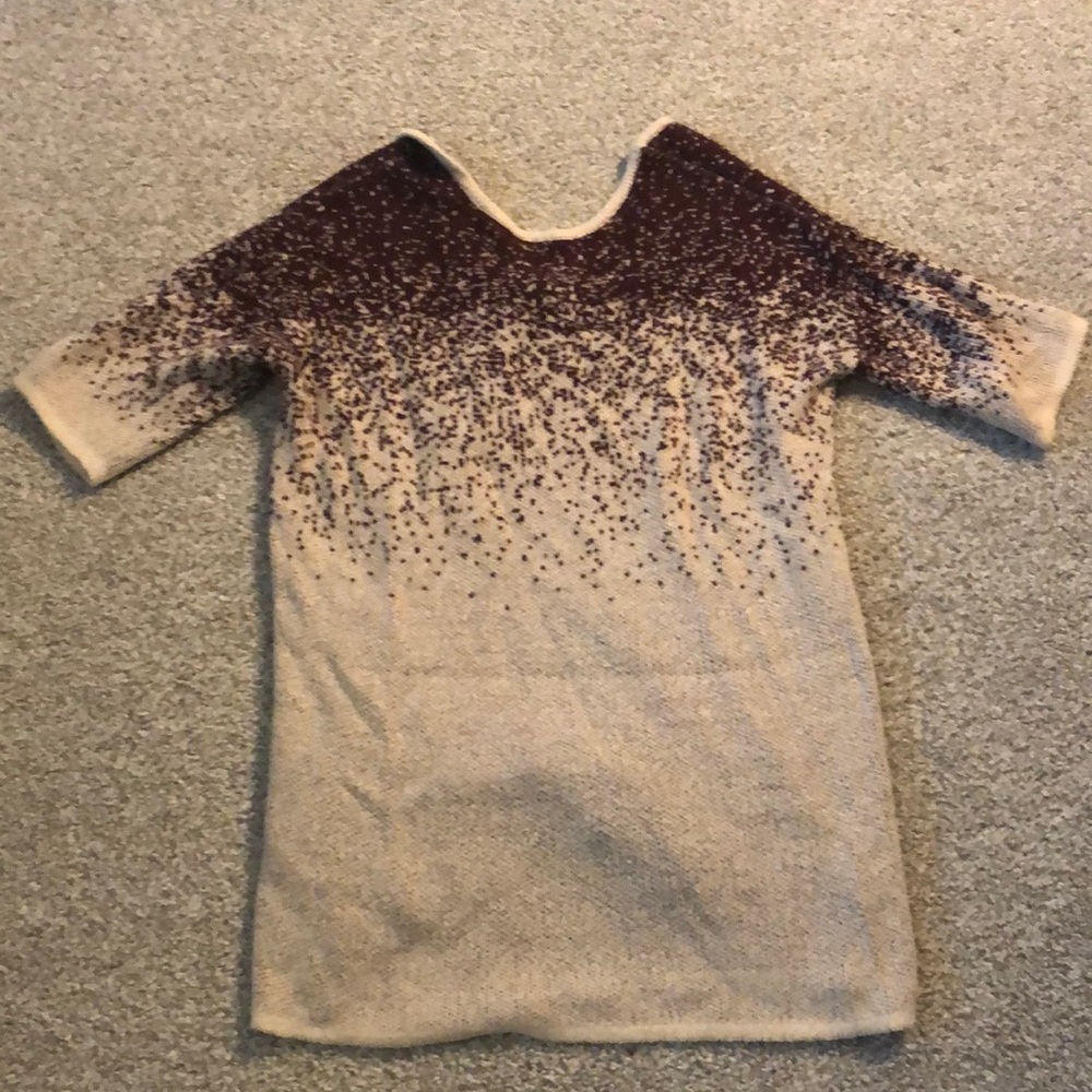 Urban outfitters/ silence + noise low back purple and beige oversized sweater